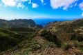 Amazing sunset landscape view to famous Maska canyon on Tenerife island Spain Royalty Free Stock Photo