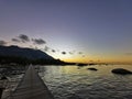 Amazing Sunset at Natuna Island Beach Indonesia