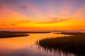 Amazing Sunset Ocean View Bridge Scene Water Front