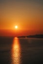 Amazing sunset over the Adriatic Sea, Montenegro