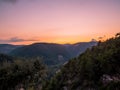 Amazing sunset over Baakline, Mount Lebanon Royalty Free Stock Photo