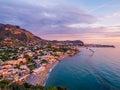 Sunset over Forio, Ischia Island, Italy