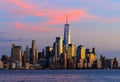 Sunset over Manhattan, New York City, USA Royalty Free Stock Photo
