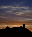 Amazing sunset, Roque Nublo Royalty Free Stock Photo