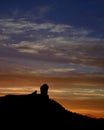 Amazing sunset, Roque Nublo Royalty Free Stock Photo