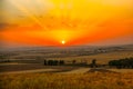 Amazing sunset from Setif Algeria  the nature is hopful Royalty Free Stock Photo