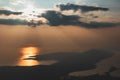 Amazing sunset sky with colourful dramatic clouds Royalty Free Stock Photo