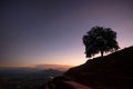 Amazing sunset on top of rock fortress Sigiriya Royalty Free Stock Photo