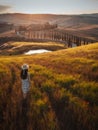 Amazing Sunset in Val d`Orcia, Tuscany