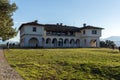 Amazing Sunset view of Byzantine Museum in castle of Ioannina, Epirus, Greece