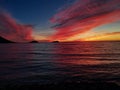 Amazing Sunset View Guaymas, Sonora Royalty Free Stock Photo