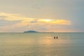 Amazing sunset view on South China sea at Sanya, Hainan, China Royalty Free Stock Photo