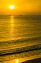 Amazing sunset view on South China sea at Sanya, Hainan, China Royalty Free Stock Photo