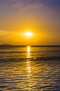 Amazing sunset view on South China sea at Sanya, Hainan, China Royalty Free Stock Photo