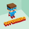 Amazing superhero isometric theme