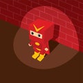 Amazing superhero isometric theme