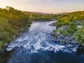 Amazing surfs on the river Royalty Free Stock Photo