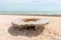 Amazing table by the sea beach