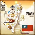 Amazing Taiwan attractions map