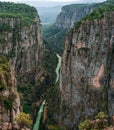 Amazing Tazi Canyon Bilgelik Vadisi in Manavgat, Antalya, Turkey. Wisdom valley