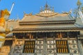 Amazing temple silver roof ridge design at Wat Sri Suphan, Chiang Mai, Thailand. Wat Srisuphan also known as the Silver Temple