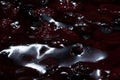 Amazing texture jelly with berries. abstract backround
