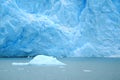 Amazing Texture of Perito Moreno Glacier Front Wall, Los Glaciares National Park, El Calafate, Patagonia, Argentina Royalty Free Stock Photo