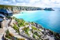 Amazing tourist destination at Minack Theatre, Porthcurno, UK Royalty Free Stock Photo