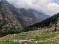 Amazing trekking view in nature kheerganga Uttarakhand