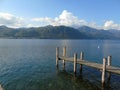 Amazing trip in Piemonte with an incredible view to the lake d`Orta Royalty Free Stock Photo