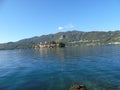 Amazing trip in Piemonte with an incredible view to the lake d`Orta Royalty Free Stock Photo