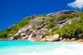 Amazing tropical beach with granite boulders on Grande Soeur Island, Seychelles