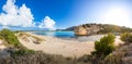 Amazing tropical sandy beach of Voidokilia, Peloponnese.