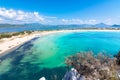 Amazing tropical sandy beach of Voidokilia, Peloponnese.