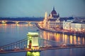 Amazing twilight in Budapest
