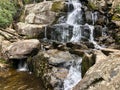 Spectacular waterfall in Great Smoky Mountains National Park Royalty Free Stock Photo