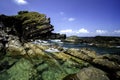 Amazing unique rock formation at Kapas island located in Terengganu Malaysia Royalty Free Stock Photo