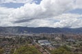 Amazing urban landscape of bogota , colombia north city with famous butterfly neighborhood form Royalty Free Stock Photo