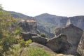 Varlaam Monastery from Meteora of Kalambaka in Greece Royalty Free Stock Photo