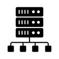 An amazing vector of database network in modern style, easy to use icon Royalty Free Stock Photo