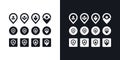 Amazing Vector People and map pointer logo design