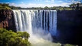 Amazing Victoria waterfall Royalty Free Stock Photo