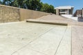 Amazing view of Ara Pacis Museum in city of Rome, Italy Royalty Free Stock Photo