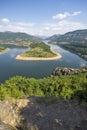 Arda River meander and Kardzhali Reservoir, Bulgaria Royalty Free Stock Photo