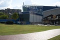 Amazing view of Atlanta downtown sky scrapper from Centennial olympic park in Atlanta, GA Royalty Free Stock Photo
