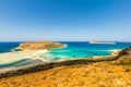 amazing view of Balos bay, Gramvousa Crete, Greece Royalty Free Stock Photo