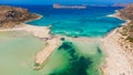 amazing view of Balos bay, Gramvousa Crete, Greece Royalty Free Stock Photo