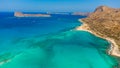 amazing view of Balos bay, Gramvousa Crete, Greece Royalty Free Stock Photo