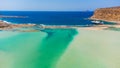 amazing view of Balos bay, Gramvousa Crete, Greece Royalty Free Stock Photo
