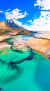 Amazing view of Balos Lagoon with magical turquoise waters, Chania, Crete.